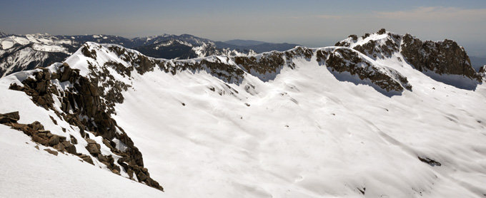 Alta Peak at the far right